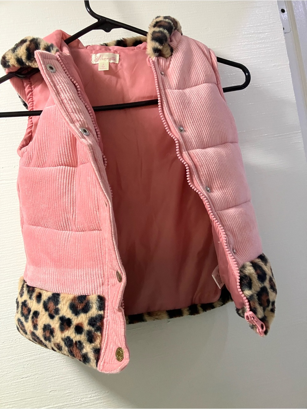Nannette Pink Girls Puffer Jacket